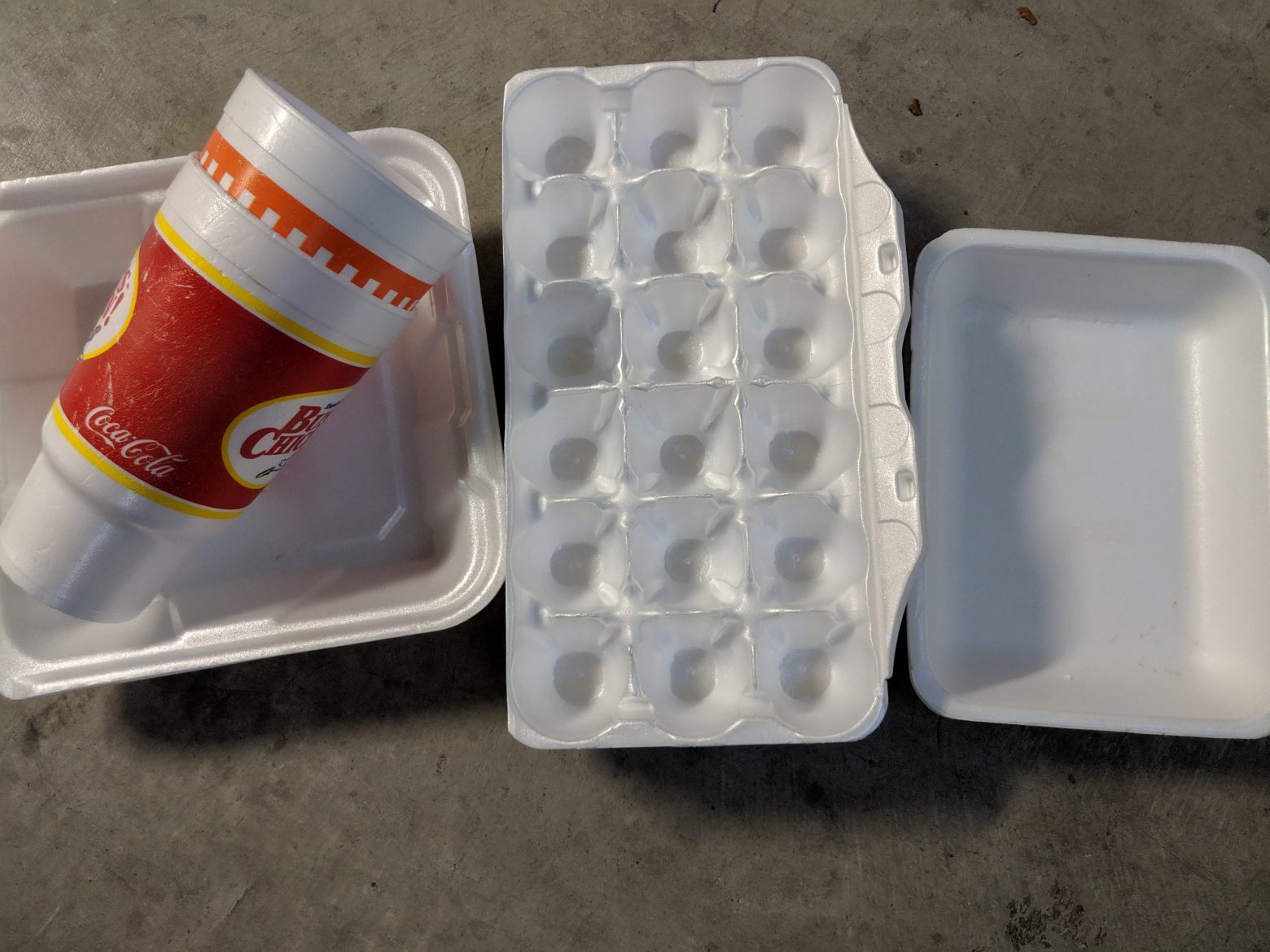 Where did all the foam lunch trays go?