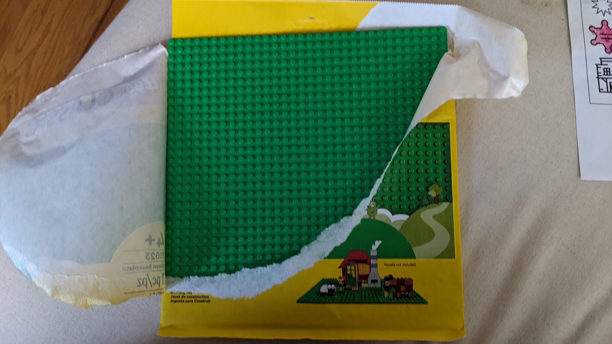 Lego baseplate a little more green