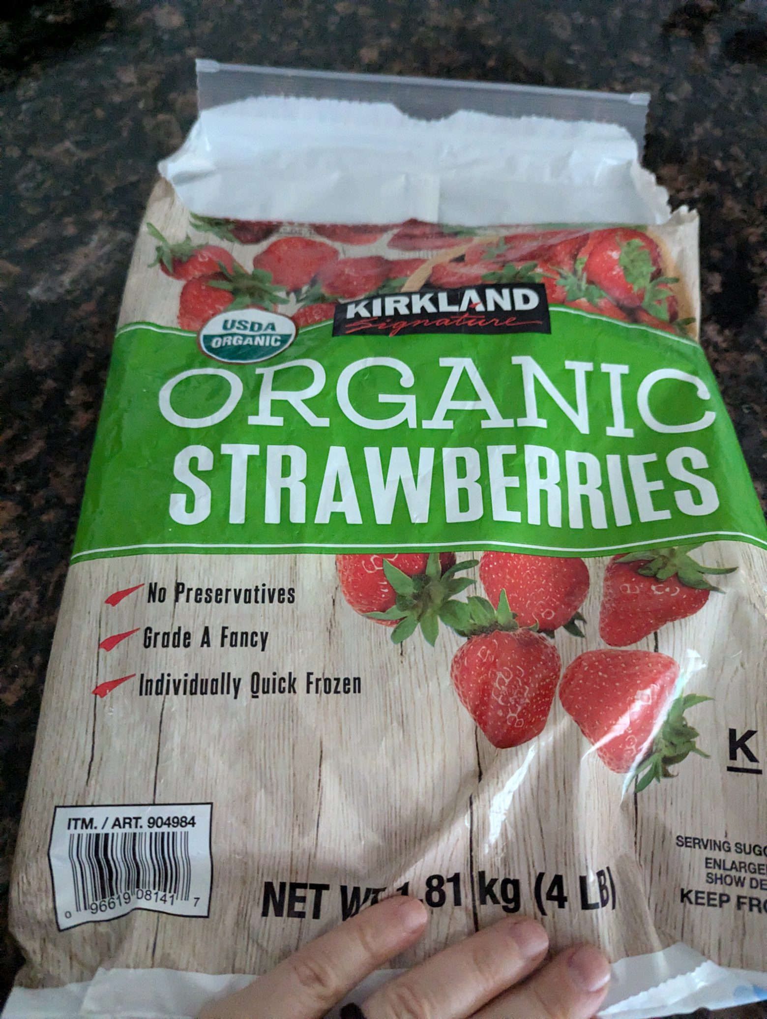 Recycle Kirkland/Costco Frozen Strawberries