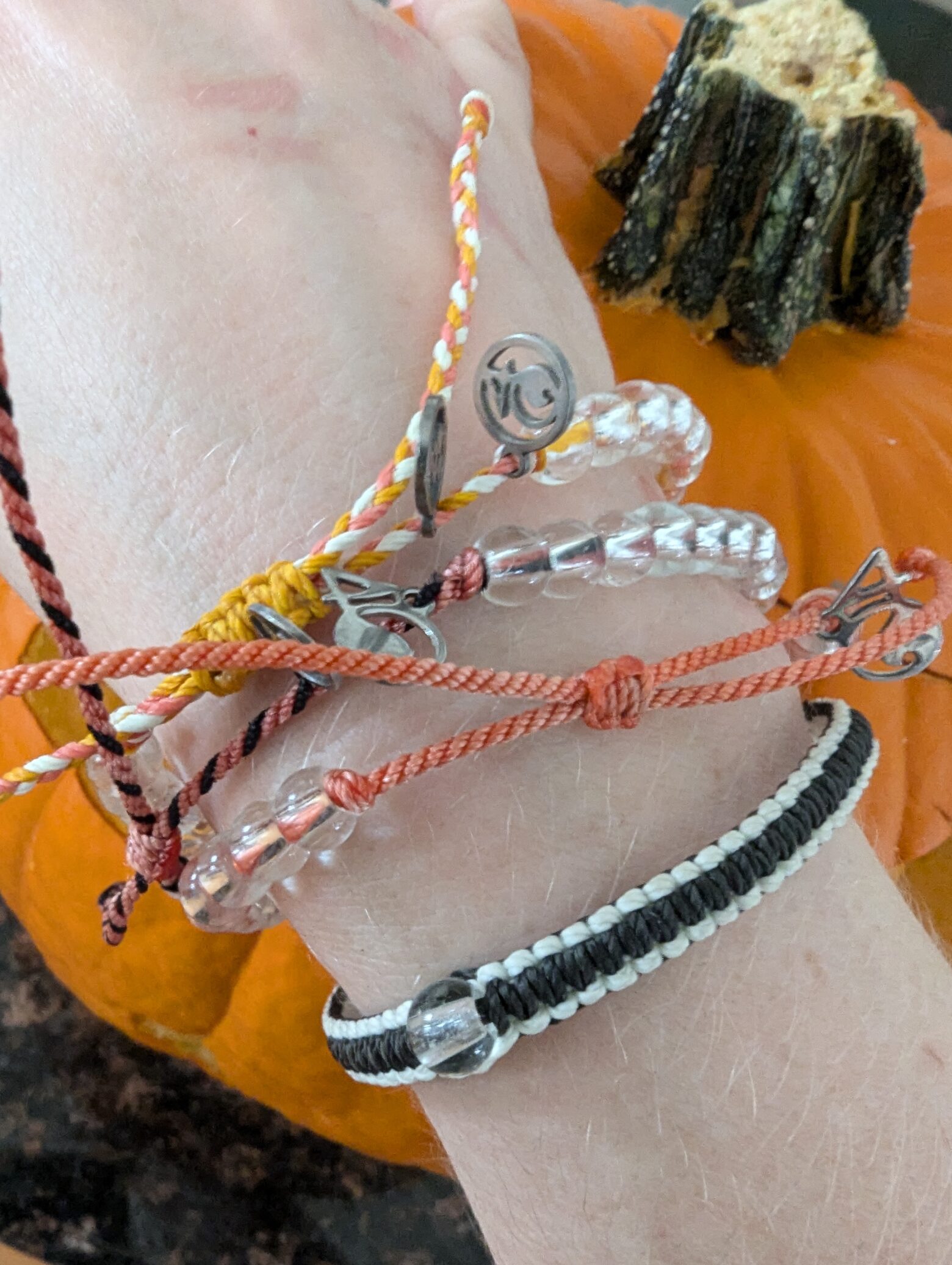 Wear Orange/Fall/Halloween Bracelet Stack