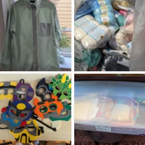 Ask at School: Gift Wrap, Yarn, Shirts & Masks