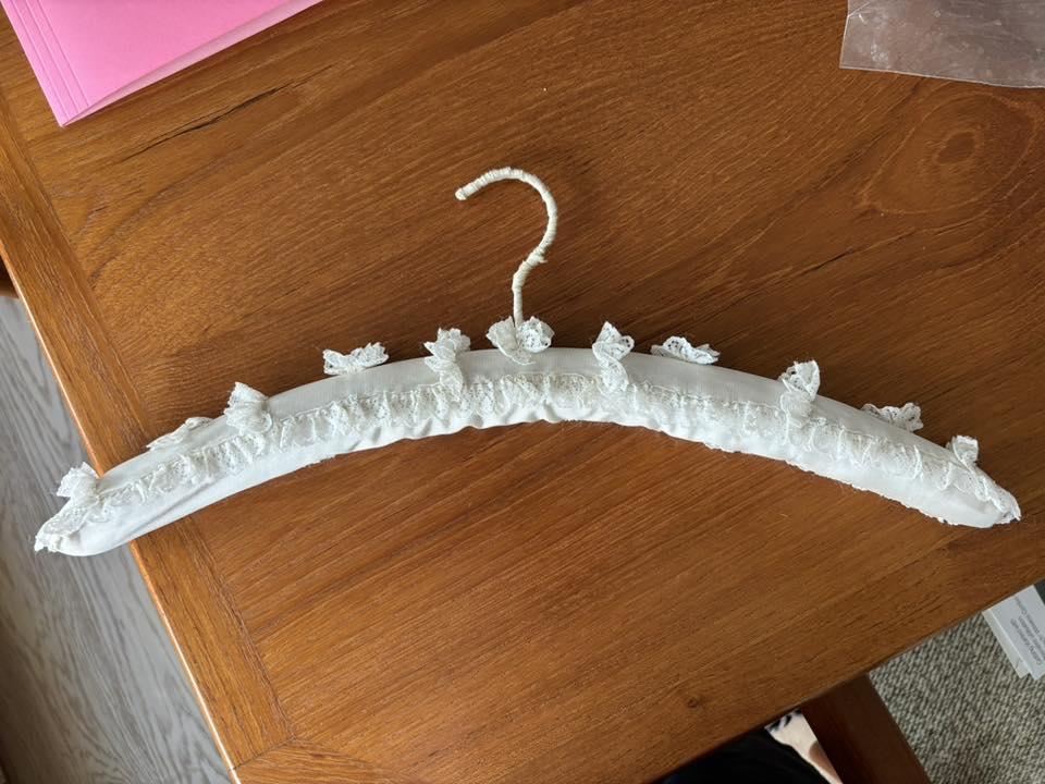 Buy Nothing Ask Win: Satin Hanger for Bathroom Art