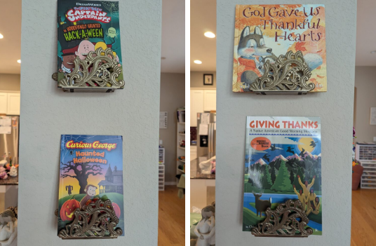 Book Swap: Halloween to Fall in Vintage Napkin Holders